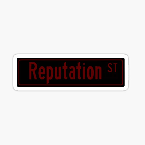 Item preview, Taylor Swift Reputation album street sign designed and sold by evereads.