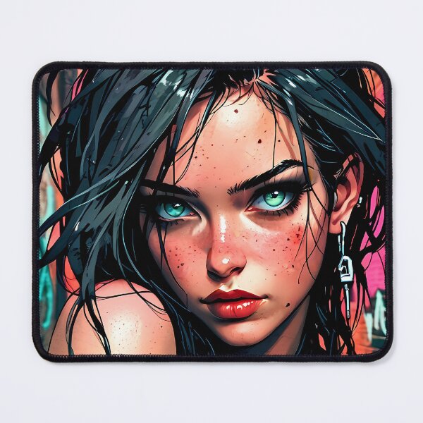 Item preview, Street Art Hottie With Bold Rebel Eyes designed and sold by BorgSpareParts.