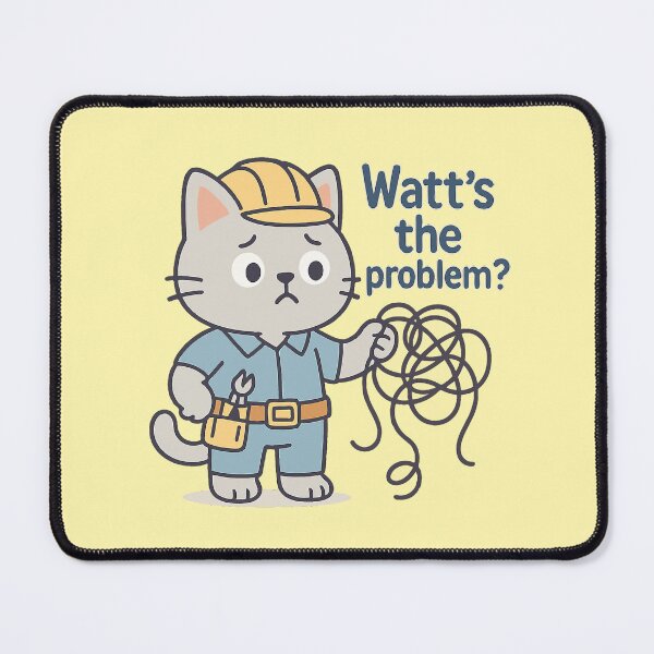 Item preview, Watt’s the Problem? designed and sold by xmoudx.