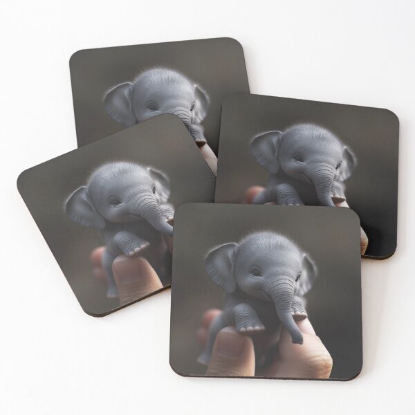 Artikelvorschau, Mini Elefant, Daumentier, Fingertier entworfen und verkauft von ARTelierDigital.