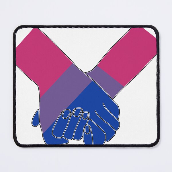 Item preview, Pride Holding Hands - Bisexual Flag designed and sold by PaperPainter.
