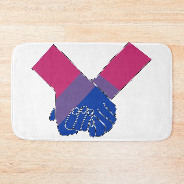 Item preview, Pride Holding Hands - Bisexual Flag designed and sold by PaperPainter.