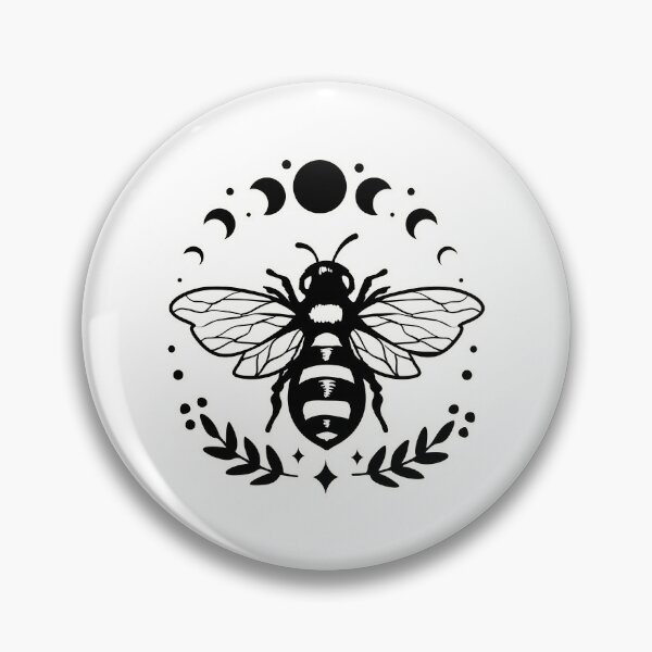 Item preview, Bee and moon designed and sold by Made-by-Gus.