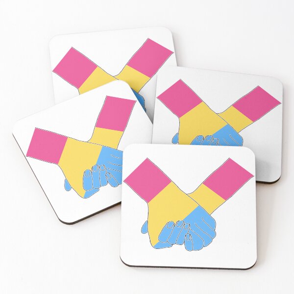 Item preview, Pride Holding Hands - Pansexual Flag designed and sold by PaperPainter.