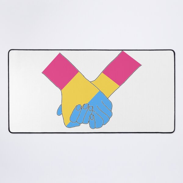 Item preview, Pride Holding Hands - Pansexual Flag designed and sold by PaperPainter.
