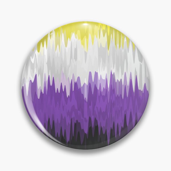 Item preview, Squiggly Wavy Abstract Nonbinary Pride Flag designed and sold by Chaos Queery.