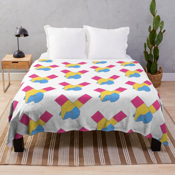 Item preview, Pride Holding Hands - Pansexual Flag designed and sold by PaperPainter.