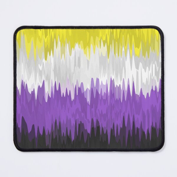 Item preview, Squiggly Wavy Abstract Nonbinary Pride Flag designed and sold by Chaos Queery.