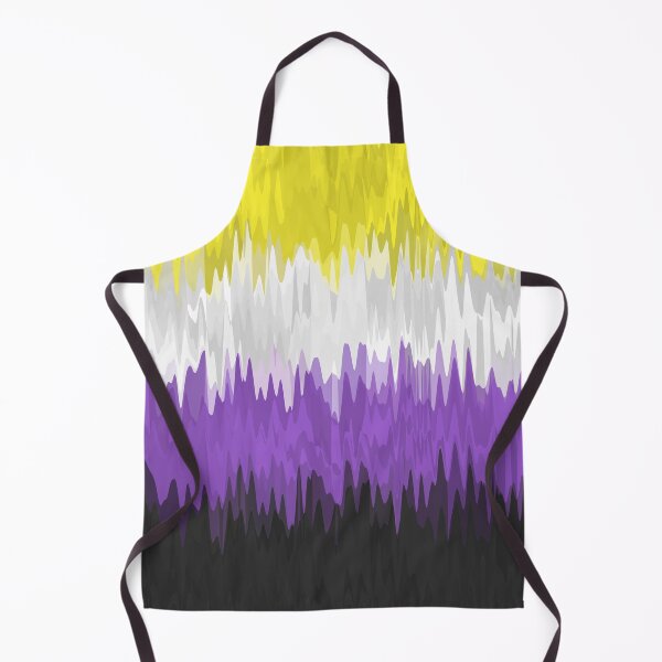 Item preview, Squiggly Wavy Abstract Nonbinary Pride Flag designed and sold by Chaos Queery.