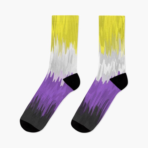 Item preview, Squiggly Wavy Abstract Nonbinary Pride Flag designed and sold by Chaos Queery.