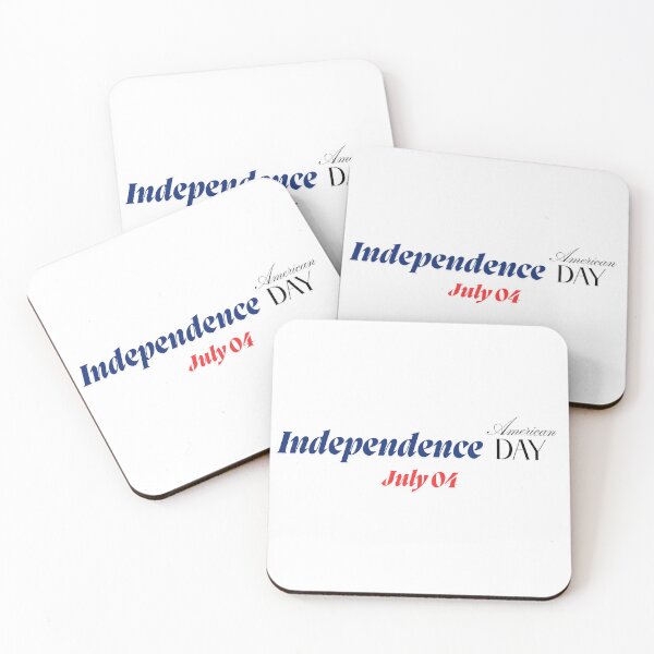 Item preview, Minimal Independence July 04 – Elegant Patriotic Typography Design designed and sold by SDFsignature.