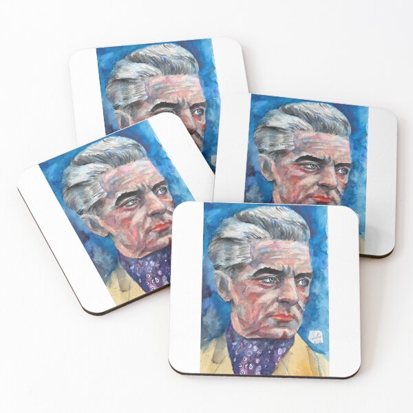 Item preview, HERBERT VON KARAJAN watercolor portrait .1 designed and sold by lautir.