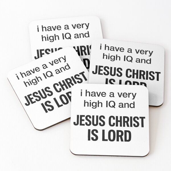 Item preview, High IQ - Jesus Christ is Lord designed and sold by Comfy Relic Studio.