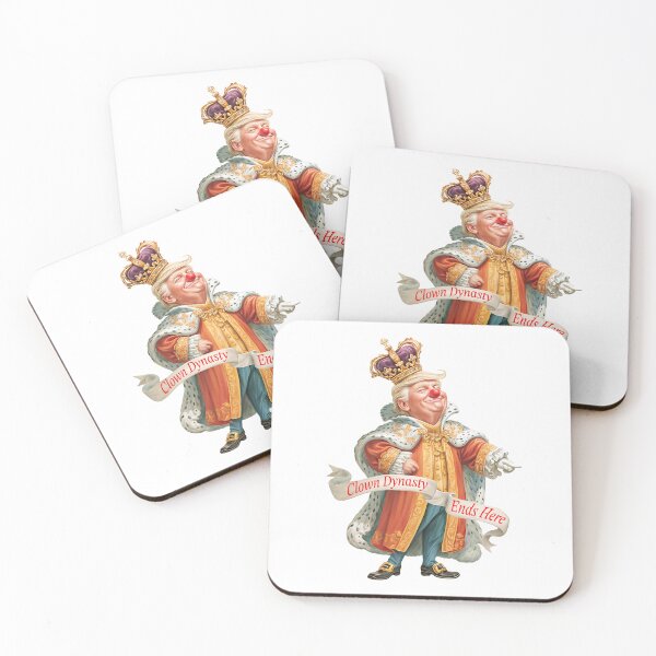 Item preview, Clown dynasty ends here with a regal figure dressed in royal attire and a clown nose designed and sold by Ms. Iryna.