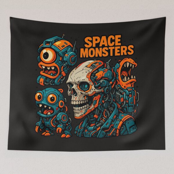 Item preview, Space Monsters: Cybernetic Beasts of the Future designed and sold by Thaivi Design.
