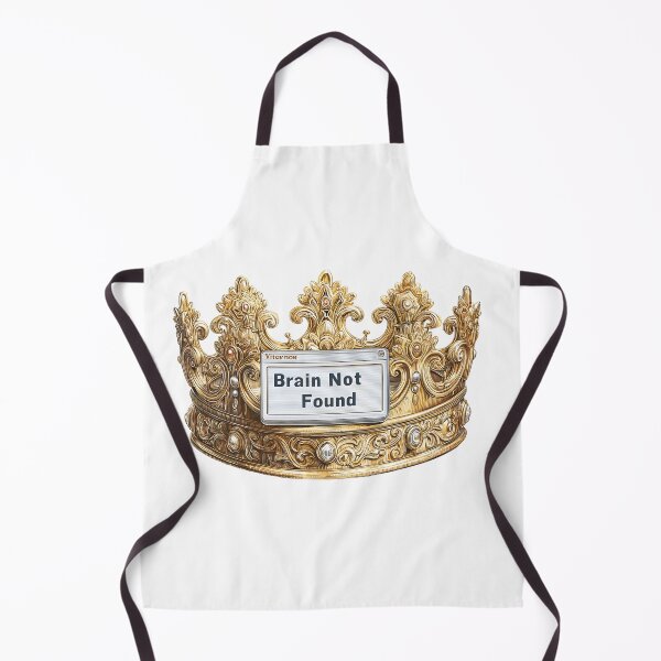 Item preview, Creative crown design featuring a playful statement about missing thoughts in a whimsical style designed and sold by Ms. Iryna.