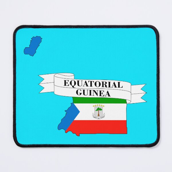 Item preview, Flag map of Equatorial Guinea designed and sold by visual adventures.