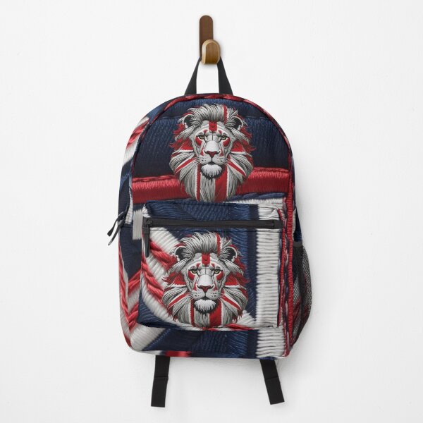 Item preview, Embroidered British Lion Patch  Patriotic Red White and Blue Design designed and sold by ArtDesignTp.