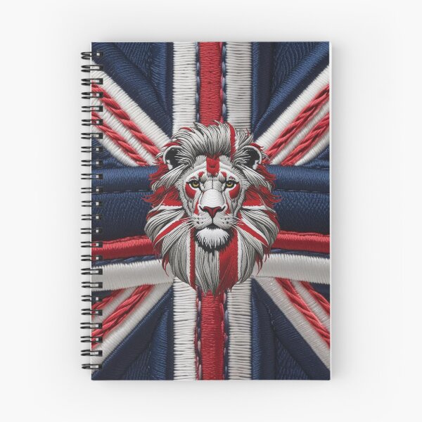 Item preview, Embroidered British Lion Patch  Patriotic Red White and Blue Design designed and sold by ArtDesignTp.