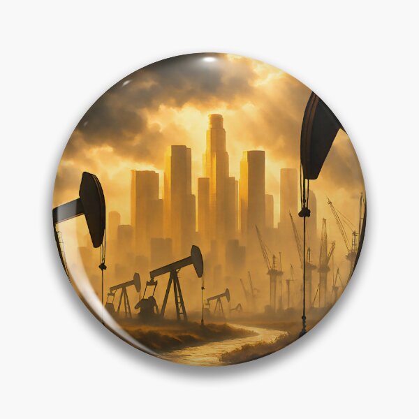 Item preview, Tormenta sobre los campos petrolíferos de Los Ángeles designed and sold by Pacific Art.
