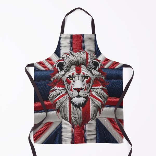 Item preview, Embroidered British Lion Patch  Patriotic Red White and Blue Design designed and sold by ArtDesignTp.