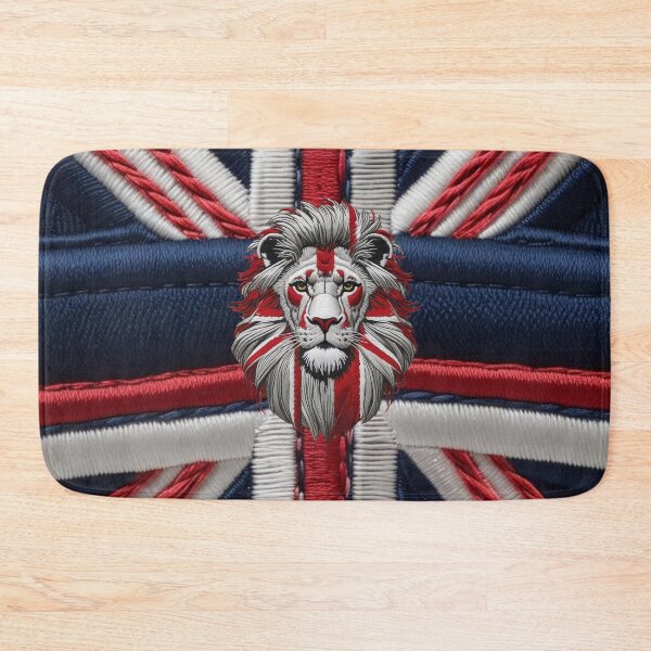 Item preview, Embroidered British Lion Patch  Patriotic Red White and Blue Design designed and sold by ArtDesignTp.