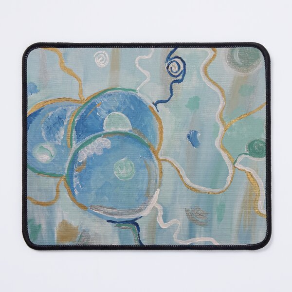 Item preview, Celestial Currents – Abstract Harmony in Blue and Gold designed and sold by 360XDesign.