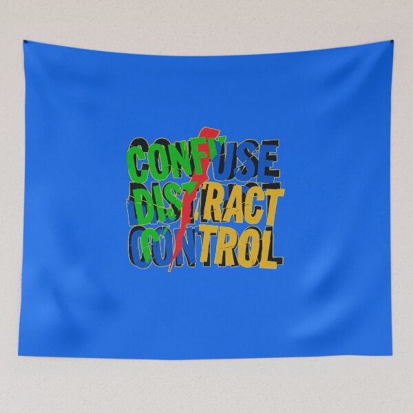Item preview, Confuse Distract Control – Loud Political Collage designed and sold by Pacific Art.
