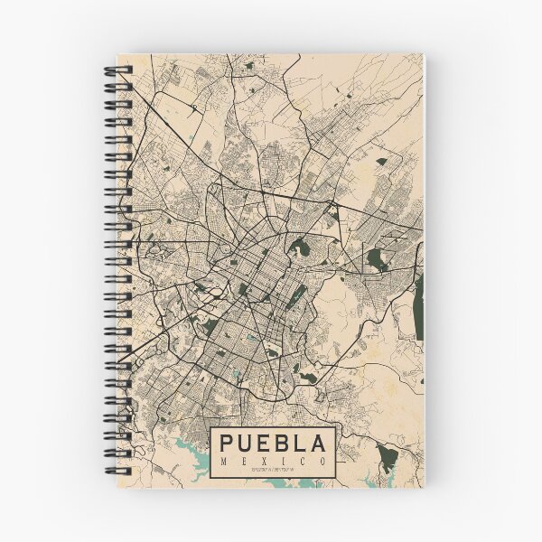 Item preview, Puebla City Map of Mexico - Vintage designed and sold by deMAP.
