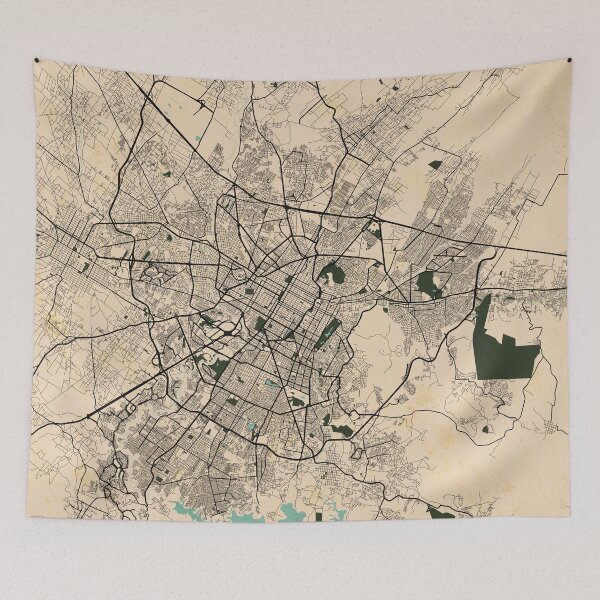 Item preview, Puebla City Map of Mexico - Vintage designed and sold by deMAP.