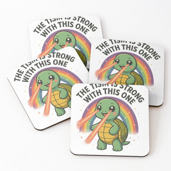 Item preview, The Tism Is Strong With This One – Cute Laser Turtle Rainbow Meme designed and sold by StarGazerFits.