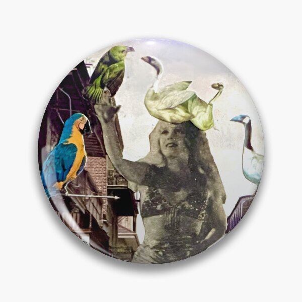 Item preview, Bird Lady of New Orleans Postcard Collage designed and sold by S.E.W..