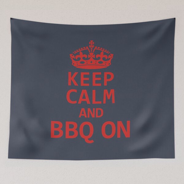 Item preview,  Keep Calm And BBQ On. Funny Barbecue Quote. BBQ Lover. Grill Quote designed and sold by DesignHouse07.