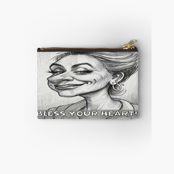 Item preview, Bless Your Heart Funny Snarky Caricature Drawing designed and sold by gleefulme.