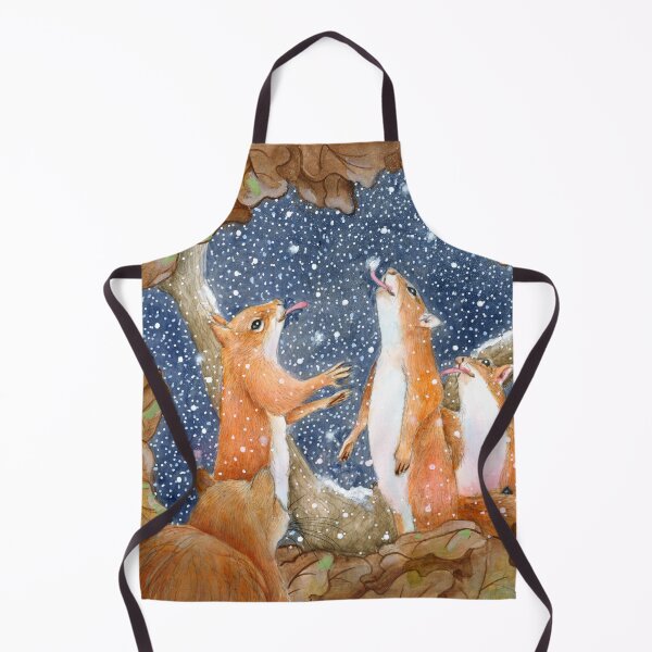 Item preview, Squirrels Catching Snowflakes kaaren poole designed and sold by KaarenPoole.