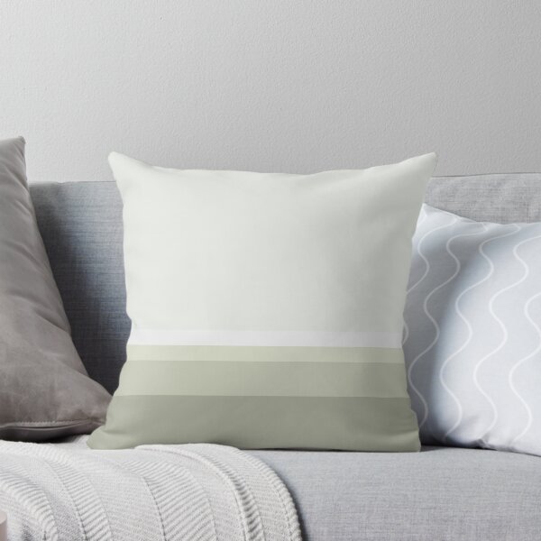Minimalist Soft Green Throw Pillow