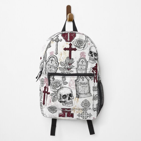 Item preview, Gothic Skulls Roses Crosses Vintage Pattern designed and sold by studiobrazuka.