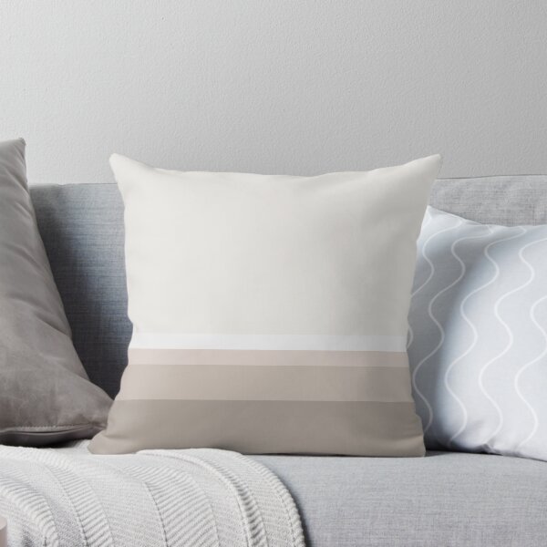 Minimalist Soft Brown Throw Pillow