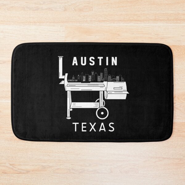 Artikelvorschau, Austin Texas Skyline Souvenir BBQ Grill Austin entworfen und verkauft von DSWShirts.