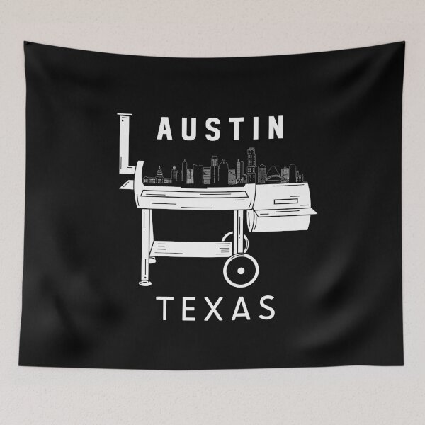 Item preview, Austin Texas Skyline Souvenir BBQ Grill Austin designed and sold by DSWShirts.