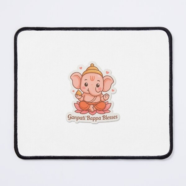 Item preview, Ganpati Bappa Blesses – Kawaii Lord Ganesha Sticker designed and sold by Spiking11.