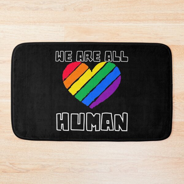 Item preview, We are all human – equality & pride unity statement designed and sold by CleanDecor.