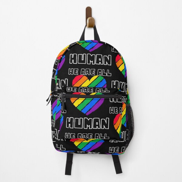 Item preview, We are all human – equality & pride unity statement designed and sold by CleanDecor.