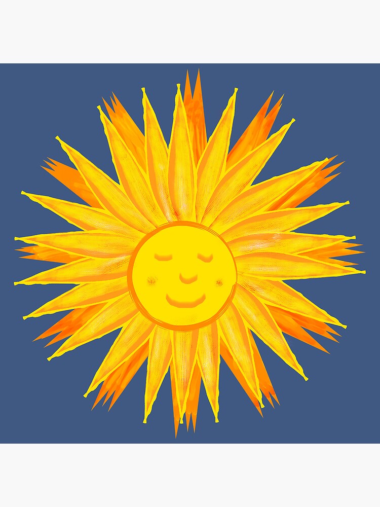 Thumbnail 4 of 4, Pillow, Happy Sun Illustration designed and sold by ClareWalkerArt.
