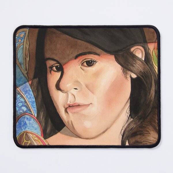Item preview, Young Woman with Dragon. Watercolor on 50.8x35.5cm paper designed and sold by crowleyronan123.
