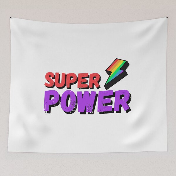 Item preview, Super Power – rainbow lightning pride energy designed and sold by CleanDecor.