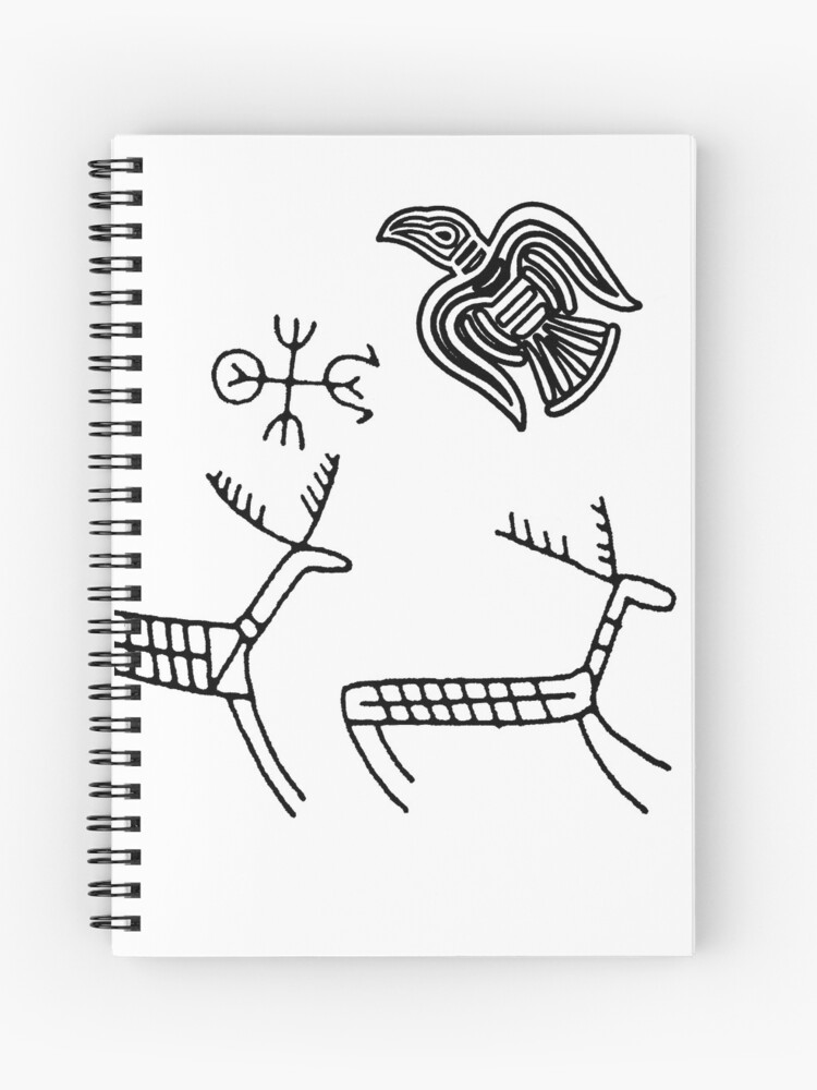 Step into the Past with Our Vintage Nordic Cave Painting Notebook