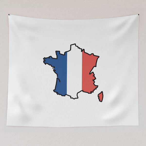 Item preview, France Flag Map designed and sold by Paper Drip.