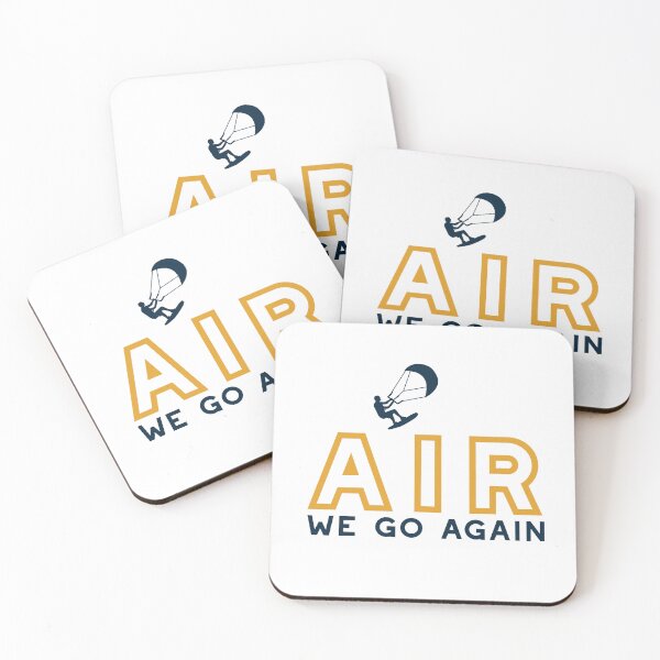 Item preview, Funny Kiteboarding Pun Air We Go Again designed and sold by whyitsme.