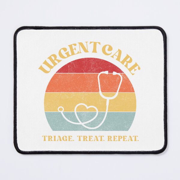 Item preview, Urgent Care Retro – Triage. Treat. Repeat. designed and sold by MedMindCreation.